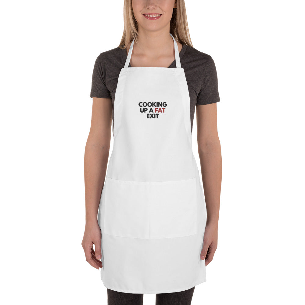 StartUp Founder Apron "Cooking Up A Fat Exit"